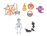 Set ZAG Set van 5 fijne sjablonen ZAG Halloween