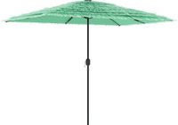 vidaXL Stokparasol 300x200x250 cm Groen