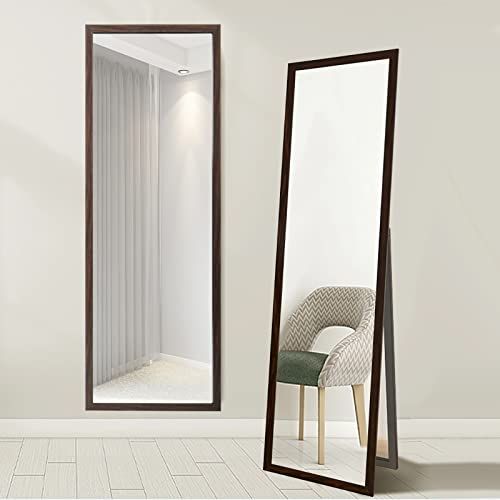 GONICVIN CM-140 Full Length Mirror, Standing Mirror with Black Frame, Large Full Body Mirror, 40x150cm