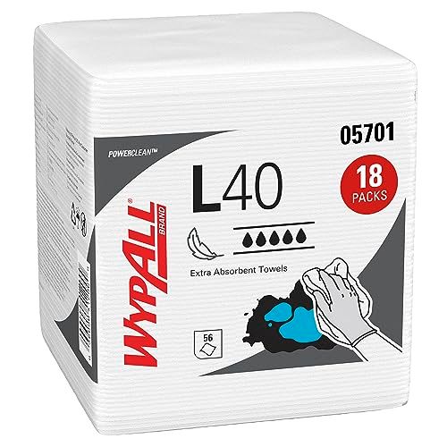 WypAll L40 Poetsdoeken - 18 x 56 witte doeken