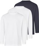 RAGMAN Heren longsleeve 3 pack Basic