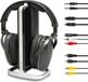Retekess TA007 Casque TV, casque sans fil, station de charge émetteur 2.4G, portée 60 mètres, compatible Bluetooth