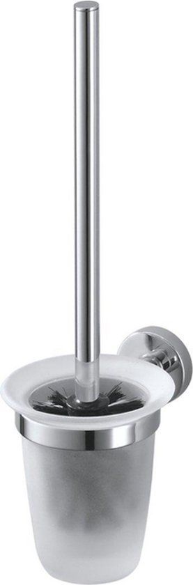 Haceka Kosmos Closetborstelset open chroom - RVS - Wandmontage