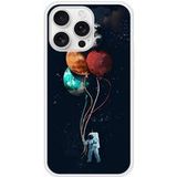 Cosmonaute aux ballons Verstevigd hoesje met sublimatie bedrukking, compatibel met Apple iPhone 16