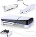 Standard horizontal pour PS5 Slim avec hub USB 4 ports et station de recharge - Blanc