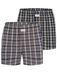 Sugar Pine Boxershorts 'Mix Karos' turquoise / geel / grijs