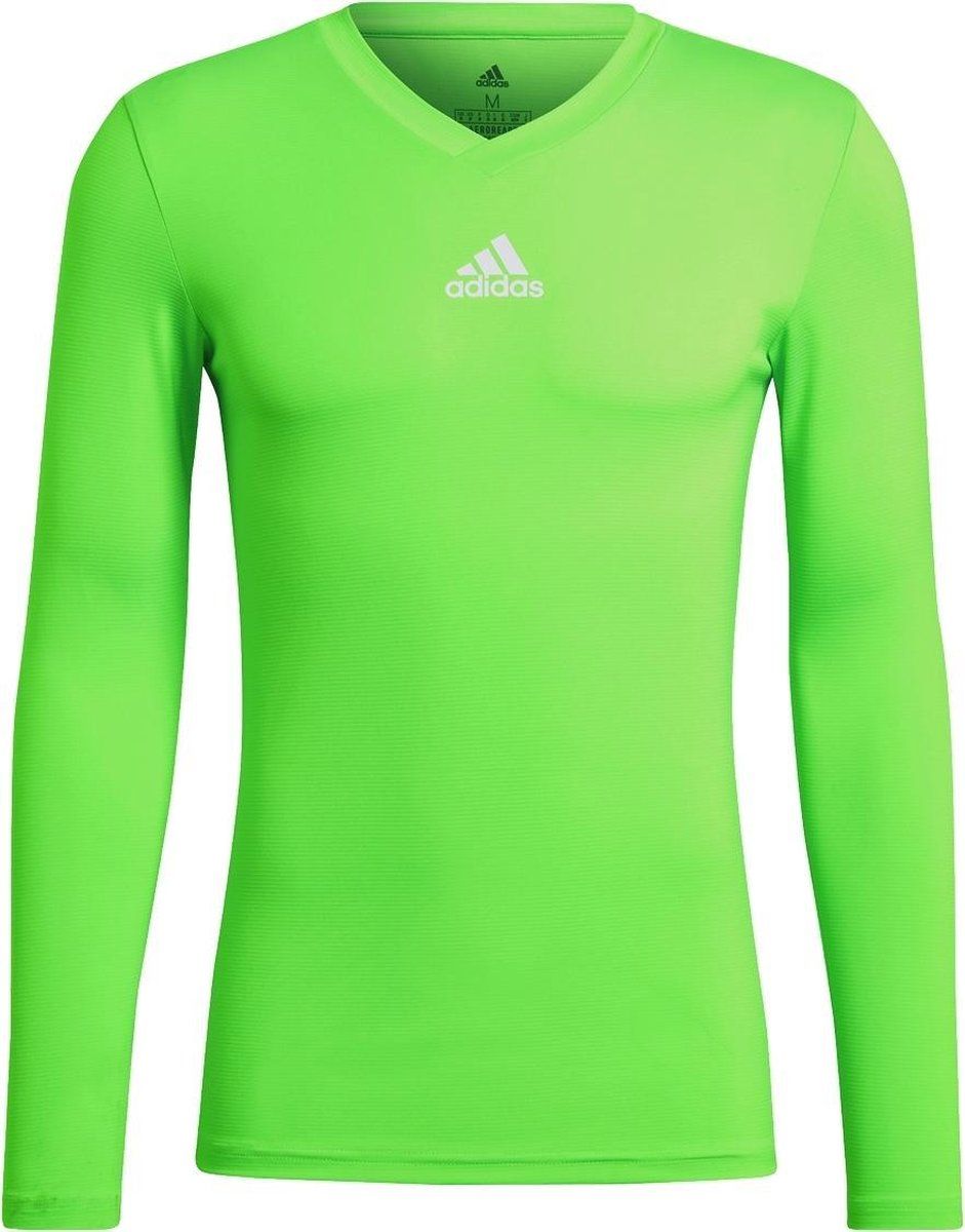 Adidas Heren Team Base Tee T-shirt met lange mouwen - groen - 2023