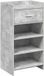 vidaXL Schoenenkast met lade Betongrijs 48 x 36 x 92 cm Bewerkt hout