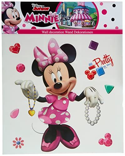 Disney-Minnie Mouse kinderkamer muurstickers, muursticker meisje decoratie van AG Design 30 x 30 cm | DKs 1084