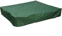 Wan GmbH Housse de bac à sable - Couvercle de bac de jeu - Jeux d'extérieur - Tissu anti-poussière imperméable - 180x180x20 cm - Vert