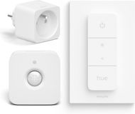 Philips Hue Voordeelbundel met 1 Hue Slimme Stekker België en Frankrijk (Type E), 1 Dimmer Switch en 1 Hue Bewegingssensor Binnen - Hue Accessoires
