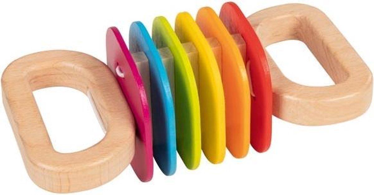 Goki Regenboog rammelaar - Hout - Multicolor - 2021