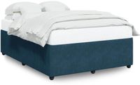 vidaXL Bedframe Fluweel Blauw 140x190 cm