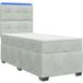 Maison Exclusive - Lit Boxspring avec matelas gris clair 100 x 200 cm velours