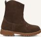 Ton & Ton Brigitte Enkellaarsjes - Enkelboots met rits - Meisjes - Bruin - Maat 25