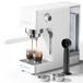 AMZCHEF Espressomachine, 20 bar, met professionele melkopschuimer, klein koffiezetapparaat voor cappuccino, latte en macchiato, 1,5 l watertank, wit