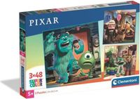 Clementoni Puzzle pour enfants, Disney Pixar, 3 x 48 pièces, Walt Disney, fabriqué en Italie