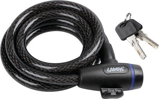 Lampa Kabelslot Fietsslot - 180cm - Zwart