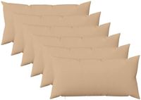 vidaXL - Kussensloop - 6 stuks - HEERLEN - Crèmekleurig - 40 x 70 cm - Katoensatijn