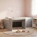 Maison Exclusive - Lit mezzanine avec bureau pour enfants, gris béton, 90 x 200 cm