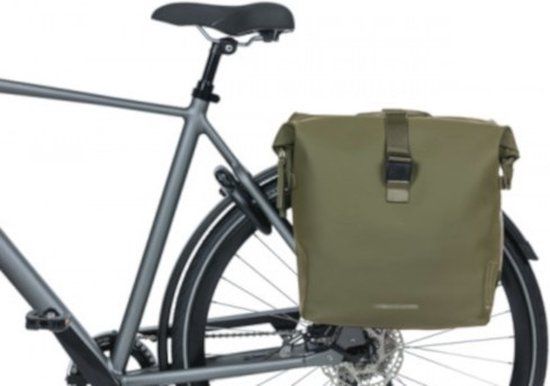 Basil SoHo Dubbele fietstas MIK - Mosgroen - 41 Liter - Waterdicht