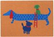 Merkloos Relaxdays Deurmat Kokos Teckel 60x40 cm