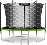 Neo-Sport Trampoline de jardin 10ft/312cm avec filet intérieur et échelle