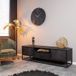 Homestylingshop Tv meubel Mangohout - Tv meubel Daan - Tv kast zwart 165 cm