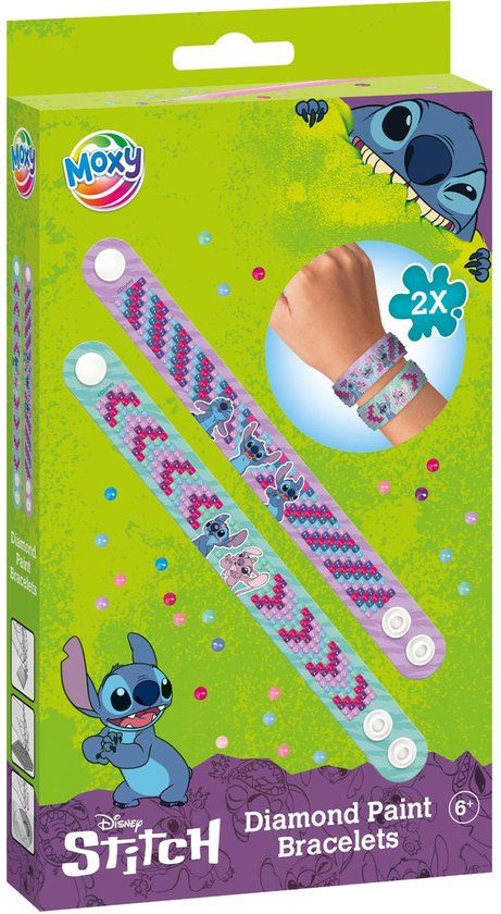 Top1Toys Bambolino Toys Stitch diamond painting armband set - creatieve sieraden maken.