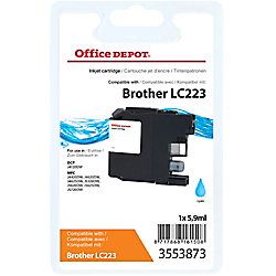 Office Depot Compatible Brother LC223C Inktcartridge Cyaan