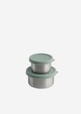 Aya & Ida - Set Snack Containers - 100ml + 200ml - Mint Green