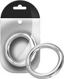 Roestvrij Black Label - Ronde Cockring - RVS - 10 mm breed 50 mm