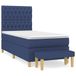 VidaXL Boxspringbed met matras, blauw, 140x190 cm, gestoffeerd