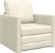 vidaXL Slaapbank Fluweel Crème 77 x 81 x 74 cm