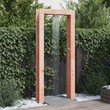 vidaXL Buitendouche 226 cm massief douglas hout en roestvrij staal naturel