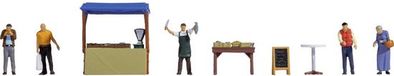 Noch H0 16228 Viskraam figuren Geverfd
