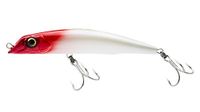Yo-Zuri Mag Heidelibelle (F), 165 mm, 6-1/2 inch parel rode kop drijvend diver aas, parel rood hoofd