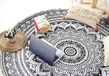 Tapis de plage rond Mandala 127 cm Coton