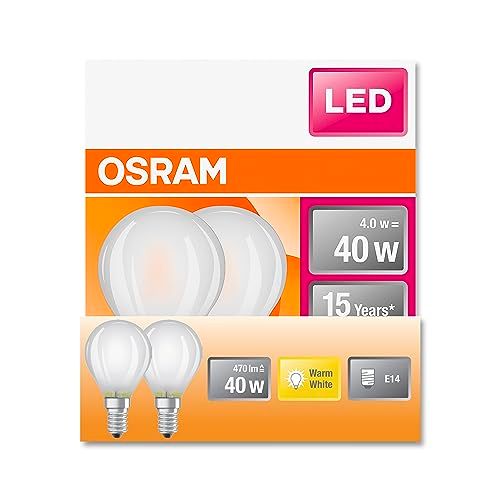OSRAM LED STAR CLASSIC P40 LED Lamp - E14 - 470lm - Warm White - 6-pack
