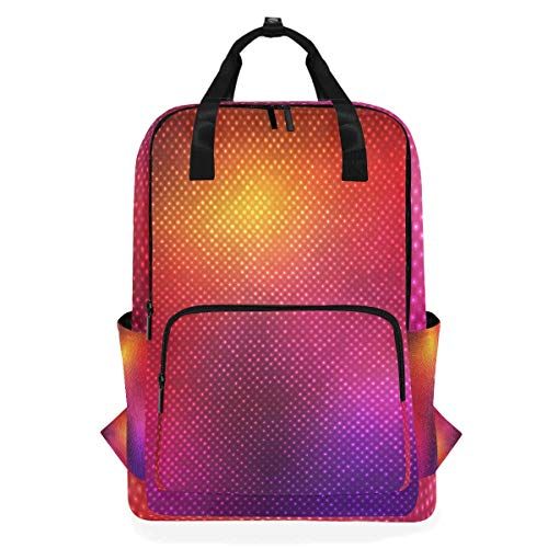 MONTOJ Reizen Rugzak Geweldig Licht Achtergronden Patroon School Rugzak - EAN: 4773369072938