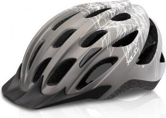 XLC Fietshelm MTB Prism - Grijs - S/M - 25 Ventilatieopeningen - Unisex