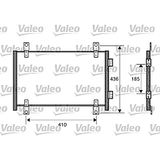 Valeo Condensor, Airconditioning 818018