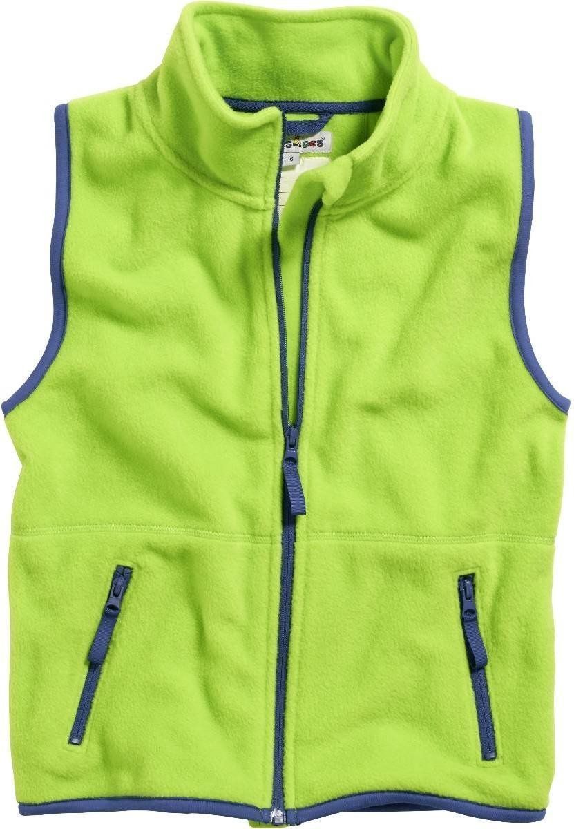 Playshoes bodywarmer fleece junior groen/donkerblauw - 4010952399202