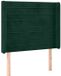vidaXL Hoofdbord met randen 83x16x118/128 cm fluweel groen