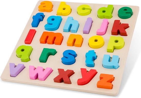 New Classic Toys - Alfabet Puzzel - Kleine Letters