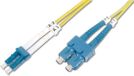 Merkloos LWL OS2 Singlemode glasvezel Patchkabel LC / SC 10 M - Geel