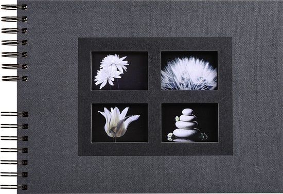 Exacompta Fotoalbum PASSION - spiraalgebonden - 50 zwarte bladen - 32x22cm - Zwart