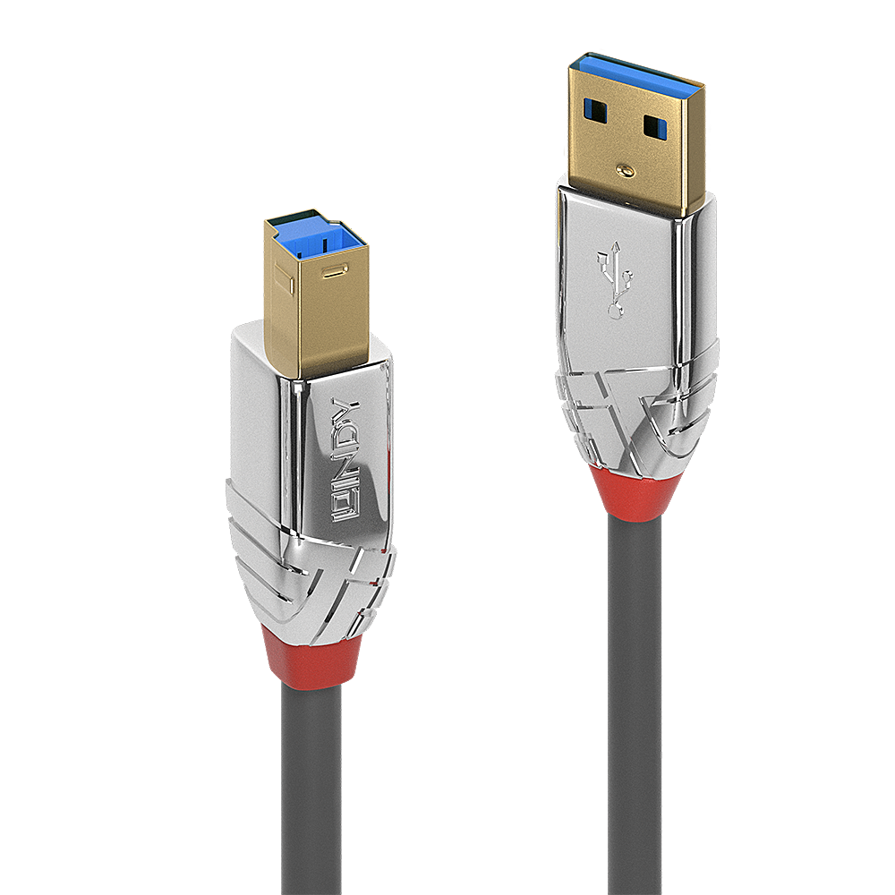 LINDY 36660 USB-kabel 0,5 m Grijs, Chroom