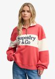 Superdry & Co Sweatshirt crème / lichtrood / zwart
