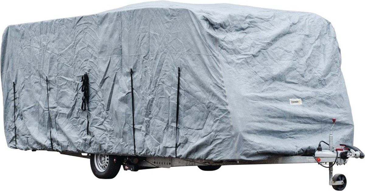 Car Plus Caravanhoes 706 X 225 X 220 Cm Polyester Grijs